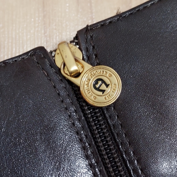 ETIENNE AIGNER Brown Buckle Heeled Boots - size 8 - Picture 9 of 9